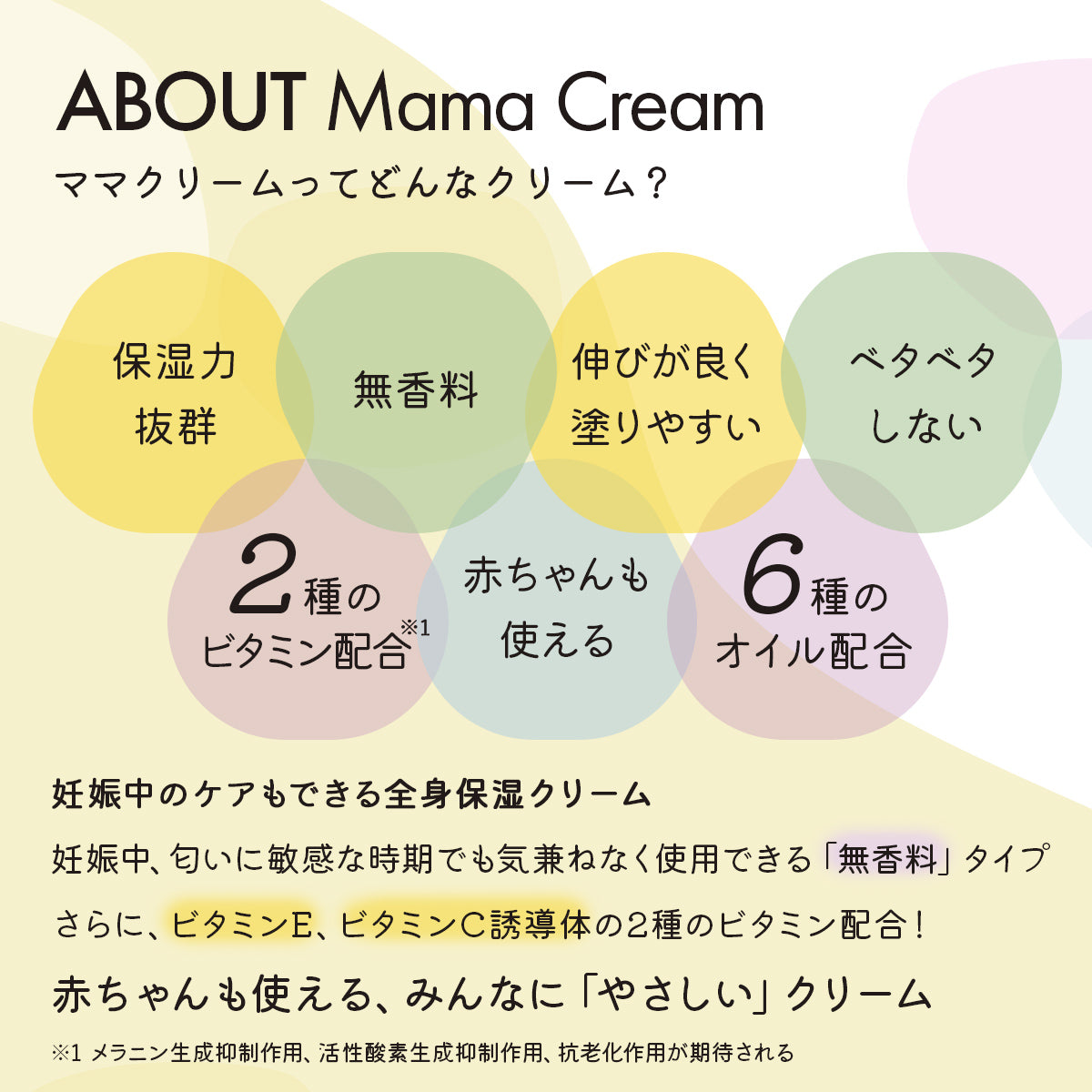マタニティクリーム 保湿ボディクリーム ビタミンC配合 無香料 国産