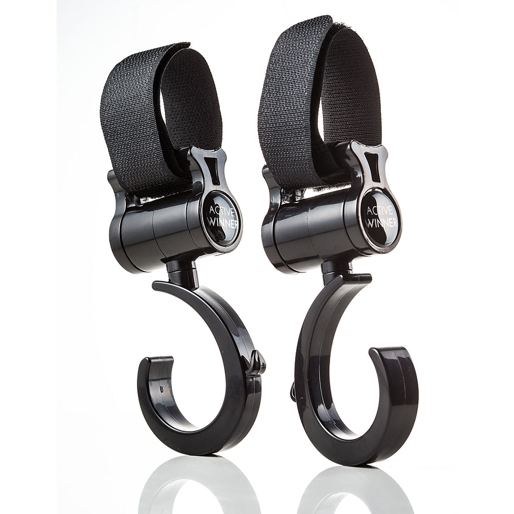 ベビーカーフック 360度回転式